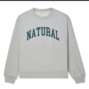 MUSEUM Of PEACE & QUIET Crewneck Sweater "Natural" Size Small Gray And Green